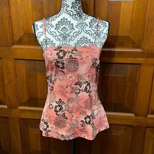 Peach & Pink Flowered Cami M